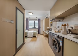 独栋·龙湖冠寓 龙湖冠寓济南量子谷店 【新年开业特惠！】月付同价/历下万达山姆附近/精装公寓/长短租 开间_龙湖上城二期租房