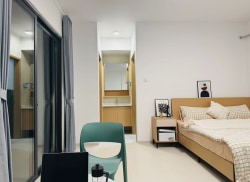 独栋·新投海瑜公寓 城门地铁站店 高品质精装单身公寓！独立阳台 民水民电 先到先得就几间 家具齐全拎包入 开间_锦城路3号租房