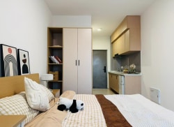 独栋·新投海瑜公寓 城门地铁站店 可短租 拎包入住！2分钟直达1号线城门地铁站 独立外阳台 民水民电 拎包入住 开间_锦城路3号租房