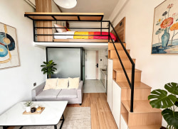 独栋·松宿公寓 软件园店 高层阳光loft  免中介费  押一付一 近BRT地铁 1室1厅_洪莲西二路租房