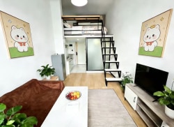 独栋·松宿公寓 软件园店 免物业网费 朝南采光带阳台loft 押一付一 房东直租 1室1厅_洪莲西二路租房