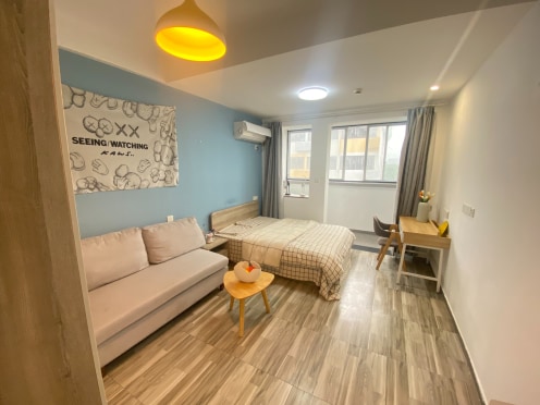 独栋·泊寓 枫江创智店 【老带新最高减免920元】温馨家庭房 可做饭 带阳台！ 1室1厅