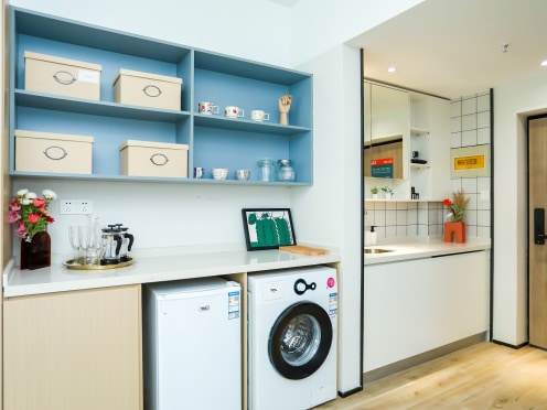 独栋·泊寓 阳山店 【整租大开间 - 自由空间 】近新区产业园-押一付一24小时安保-民水民电！ 开间