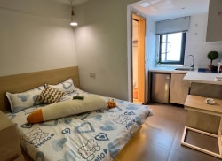 独栋·泊寓 石路社区店 【石路地铁口】·电梯房·民用水电.押一付一.猫咪友好 开间_金门路485号租房