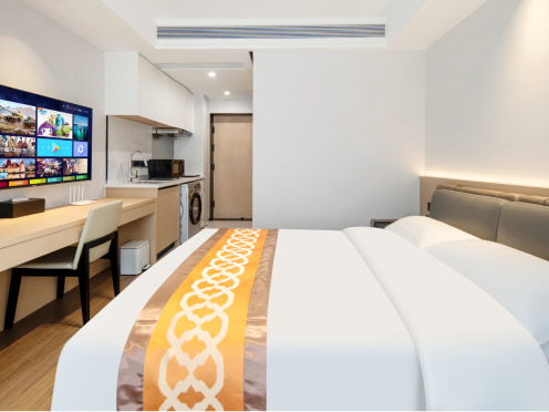 独栋·富瑞斯服务式公寓 高新区店 【老年人友好·无障碍房】空中花园·24小时安保·智能家电·可做饭·带观景区 开间