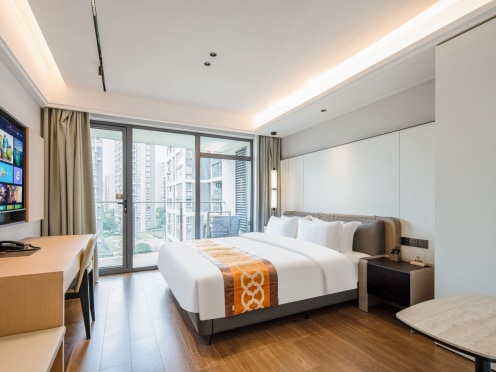 独栋·富瑞斯服务式公寓 高新区店 【精致一居·告别合租】精致一居室.拎包入住24小时安保.宠物友好.服务式公寓.商旅首选 1室1厅