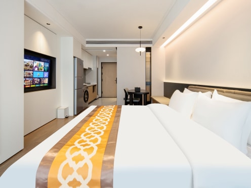 独栋·富瑞斯服务式公寓 高新区店 商务一居.近清山会议中心.超绝采光.智能家居.绿意盎然.宽敞明亮.精美装修 1室1厅