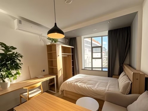 独栋·泊寓 石路社区店 【西园石路中心】石路天虹/华贸商圈·可养小猫 开间