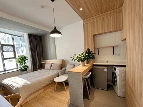 独栋·泊寓 石路社区店 【地铁口交通便利1、2号线】·石路天虹·采光好·华贸商圈 开间