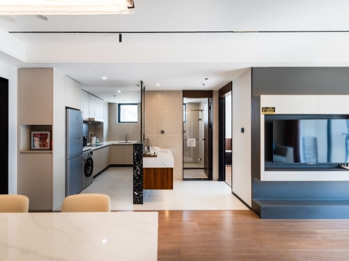 独栋·富瑞斯服务式公寓 高新区店 【大厂实习·短租无忧】近有轨电车1号线.朝南落地窗阳台.采光佳 1室1厅