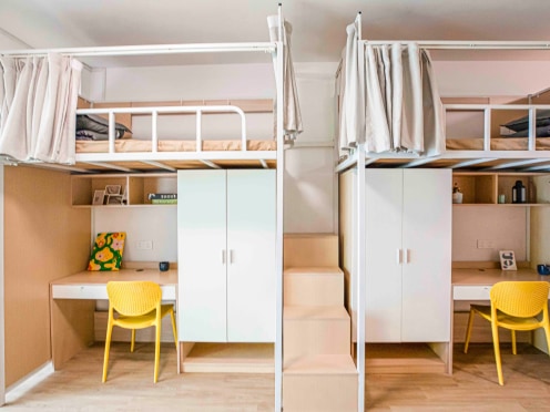 独栋·泊寓 阳山二期店 【企业宿舍首选】南向采光通透，上床下桌+独立宽带！ 开间