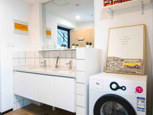 独栋·泊寓 阳山二期店 【企业首选-多人宿舍】实体墙隔音效果佳，拎包入住舒适家! 1室1厅