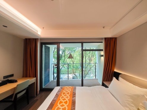 独栋·富瑞斯服务式公寓 高新区店 【旅居放松·租房首选】- 景观套房·超大落地窗·家庭出游首选.近苏州乐园 1室1厅