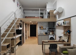 独栋·泊寓 海伦国际店 【地铁一号线20米】长租 押一付一 近海乐世界豪华大loft拎包入住无中介费 1室1厅_海伦国际海伦区租房