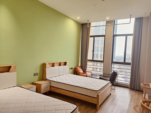 独栋·稻梦公寓 吴江店 原木风双床房 免费独立WIFI 押一付一 1室1厅