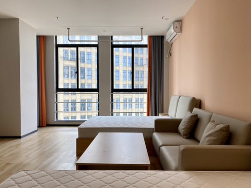 独栋·稻梦公寓 吴江店 高品质双床1.5米床、可开票可月租、押一付一、近地铁口 1室1厅