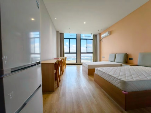 独栋·稻梦公寓 吴江店 -整层新房源-双床标间公寓-开专票-统一管理-无杂费20 1室1厅