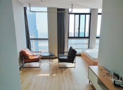 独栋·稻梦公寓 吴江店 -大落地窗单人公寓-开放式厨房-押一付一可短租 1室1厅_稻谷人工智能产业园租房