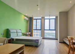 独栋·稻梦公寓 吴江店 -朝南单人公寓采光好-超大衣柜-同里地铁口 1室1厅_稻谷人工智能产业园租房