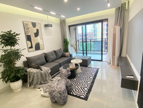 独栋·一座城公寓 龙欣苑 0中介费 可月付 精装套三（带书房）青羊万达 成都西站 中坝 3室1厅