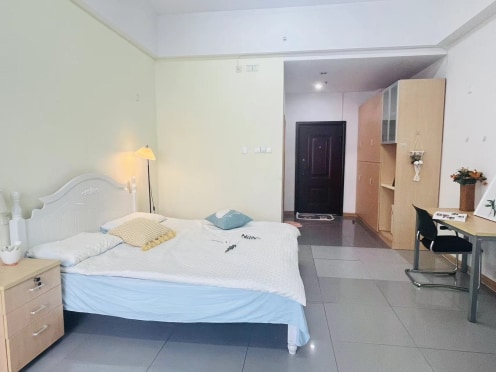 独栋·漫柏公寓 新吴青年公社店 开年狂欢民用电可做饭油烟机带阳台房东直租押一付一 民用水电拎包入住 管家服务独卫带阳台大面积 1室1厅