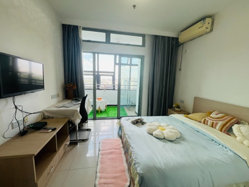 独栋·漫柏公寓 新吴青年公社店 公寓直租近软件园带阳台油烟机可做饭房东直租押一付一 民用水电 拎包入住 管家服务 开间