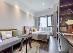 独栋·建融家园 姑苏万达店 精装单室套 独立厨卫 家电齐全 拎包入住！ 1室1厅_平津路8号租房