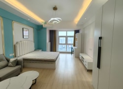 独栋·CCB·建融家园 鸿锐大厦店 国企直租  青柠整租一室大床房（禁养宠物）近新百万象 开间_鸿锐国际租房