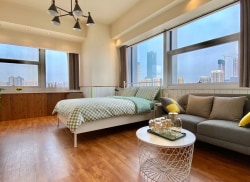 独栋·科寓共享家 五一广场/北辰店 市中心湘雅附一地铁口 100 米出差旅行超方便 开间_宇成开福广场租房