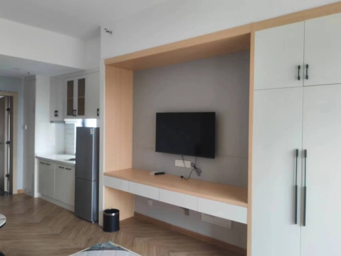 独栋·星空美寓 百联奥莱黄花机场店 品牌直租大空间一居近地铁口机场奥莱+民用水电+24H循环热水 1室1厅