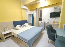 独栋·蜜租公寓 丁公路店 丁公路北特惠一居室/可做饭无中介拎包入住 开间_金盘路租房