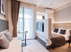 独栋·厦门城邸公寓 万达广场店 免租半个月！阳台大单间 拎包入住 公寓直租 可短租！无中介费 湖里万达 国贸中心 鼎丰财富旁 1室1厅_金钟路17号租房