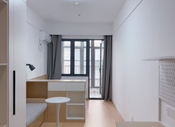 独栋·贝壳新青年公寓 浦口文化中心店 南向阳台 落地大窗 采光巨好  拎包入住 1室1厅_泰达路1号租房