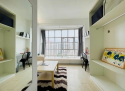 独栋·YOU+社区 五羊店 【租期灵活】地铁一站可到珠江新城 精致一房一厅动静分区 1室1厅_寺右新马路租房