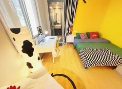 独栋·YOU+社区 五羊店 长租衣帽间阳台房 超大收纳空间【双地铁口电梯公寓】 独栋无遮挡 开间_寺右新马路租房