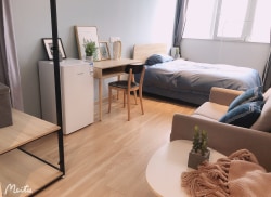 独栋·冠寓 无锡学前东路店 特价 八佰伴相邻 学生可月付 网红ins风 1室1厅_学前东路1号租房