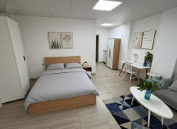 独栋·壹号智能公寓 万江 可月租/1号线地铁口近人民医院首月5折大单间 1室1厅_共联古新路租房