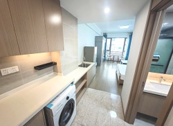 独栋·紫荆人才社区 悦然寓 地铁口武进万达对面 高端公寓 环境优雅 带露台 密码锁随时看房 1室1厅_美的国宾府悦公寓租房