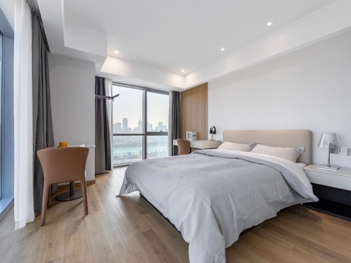 独栋·共享家公寓 南岸新地公寓A座 公区享水吧健身房书吧影音室 高透落地窗 独享私人空间A6 开间