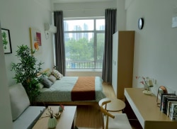 独栋·柏然美居 济宁路店 标准温馨房 无中介民水民电 整租公寓 国企直租 拎包入住 可月付 1室1厅_柏然人才中心租房