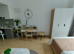 独栋·柏然美居 济宁路店 济宁路店-西向阳光-民水民电-押一付一拎包入住 1室1厅_柏然人才中心租房