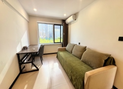 独栋·活力城 星海广场店 只短租，近会展中心，奶油风、民水民电中间楼层。 2室1厅_西安路（和平广场商圈）租房