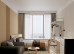 独栋·威豪斯德公寓 深业上城店 9/10双地铁福田中心阳光大开间 开间_金中环·天赋租房