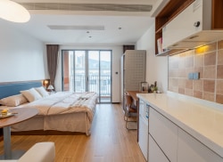 独栋·魔方公寓 南屏科技园店 【独立阳台】一级能耗空调 押一付一！可停车！ 舒适阳光一居室 开间_泰山街8号租房