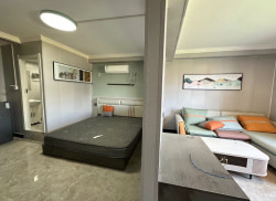 独栋·朗寓 澜湖郡店 澜湖郡可短租押一付一民用水电包物业有厨房，拎包入住 1室1厅_澜湖郡租房