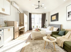 独栋·FUNX青年社区 香月城店 （签1年送一个月）年底促销见钱就租可押一付一可短租没有中介费 1室1厅_香悦城租房