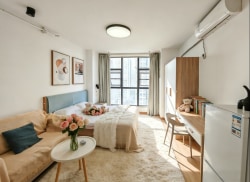 独栋·FUNX青年社区 香月城店 （签1年送一个月）无中介F随时看房年前促销没有中介费可短租 1室1厅_香悦城租房