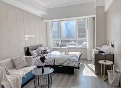 独栋·龙湖冠寓 沈阳太原街店 春节前优惠！！带飘窗南向 月付 人才公寓补贴/包取暖无中介费太原街商圈 精装拎包 押一付一无套路 开间_新荣大厦租房