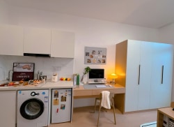 独栋·泊寓 禅城中心旗舰店 【学生认证7天无责退】小区安静带管理近佛大层高舒适 采光隔音好 押一 开间_招商岸芷汀兰租房