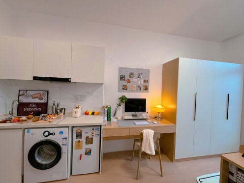 独栋·泊寓 禅城中心旗舰店 【学生认证7天无责退】小区安静带管理近佛大层高舒适 采光隔音好 押一 开间